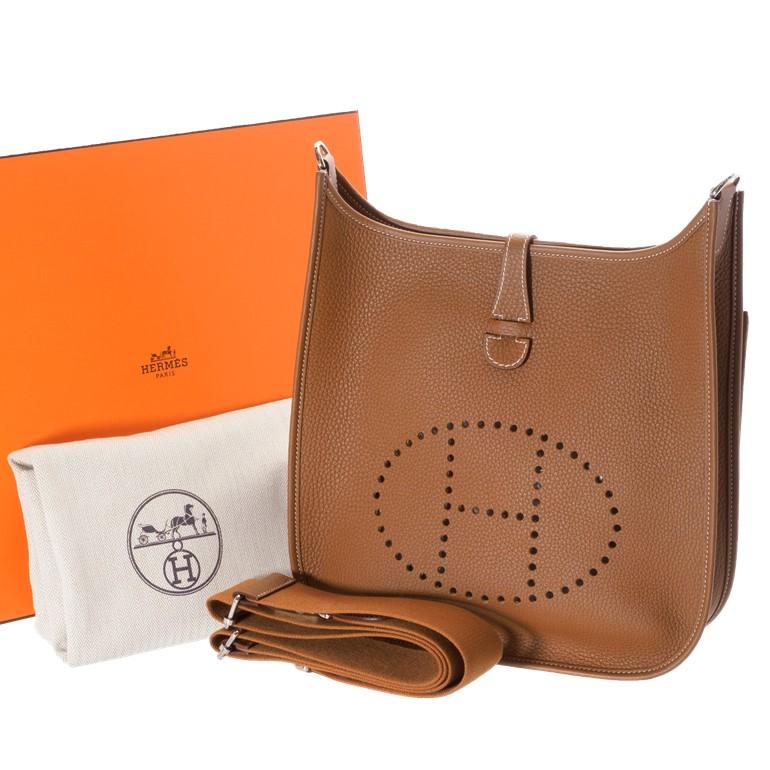 HERMES エルメス エヴリンIII エブリン3PM ゴールド トリヨン
