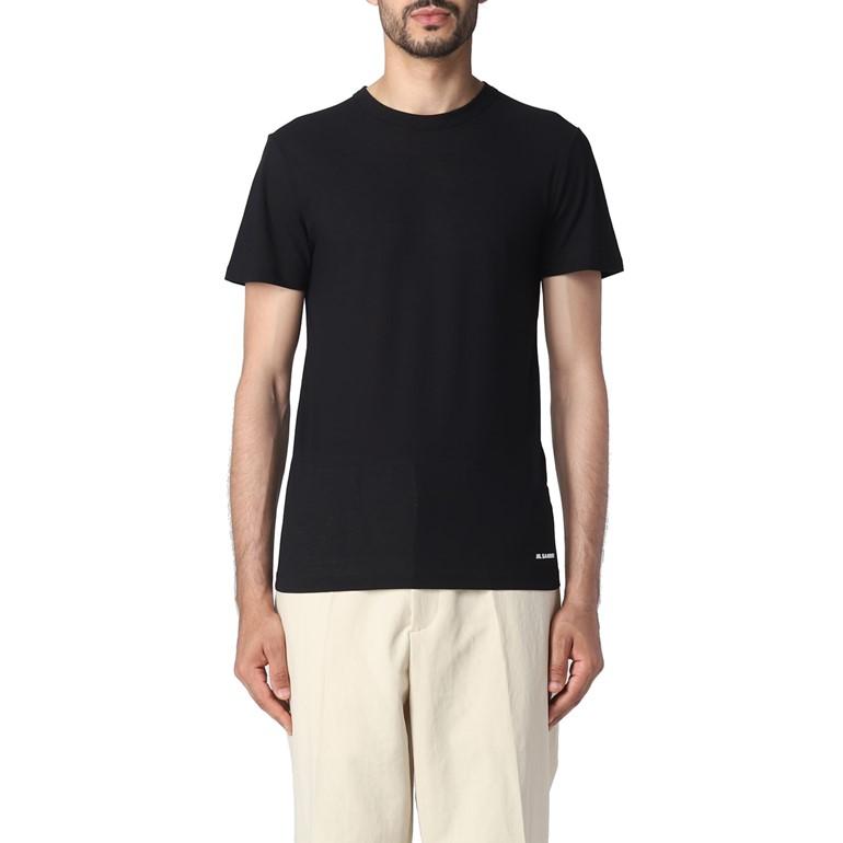 JIL SANDER Tシャツ・カットソー グレーx黒 4104825F0107 JIL SANDER（ジルサンダー）Tシャツ・カットソー 紺 サイズ:S