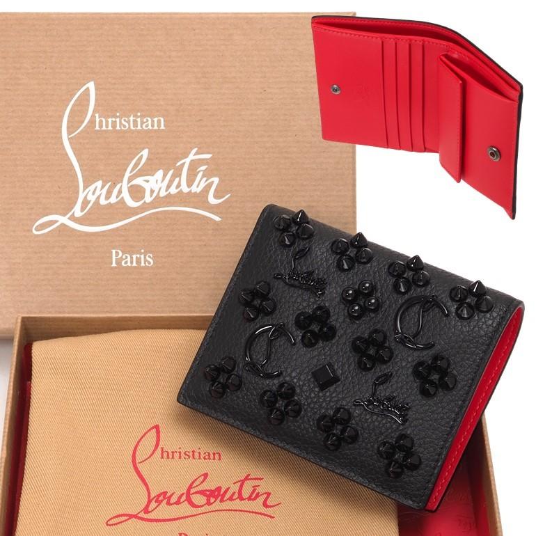 Christian Louboutin スタッズ コンパクトウォレット 財布-