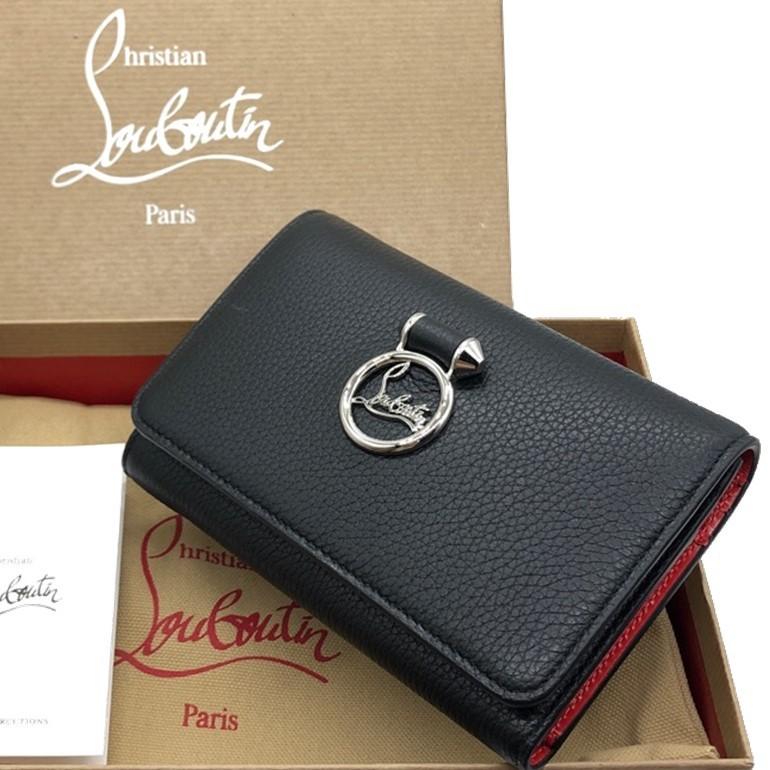 ルブタン ルビルゥ 三つ折り財布 ミディアムウォレット カード収納多  