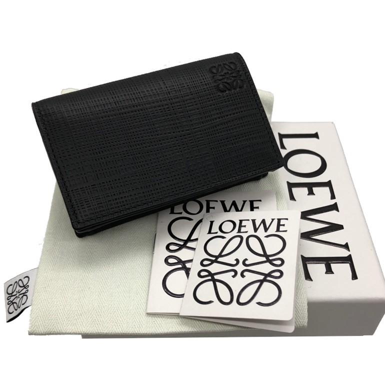 ロエベ ビジネスカードホルダー 名刺入れ マチありカードケース アナグラムロゴ テクスチャード加工レザー 101 M97 1100 Loewe Loewe 101 M97 1100 リナーテ 通販 Yahoo ショッピング