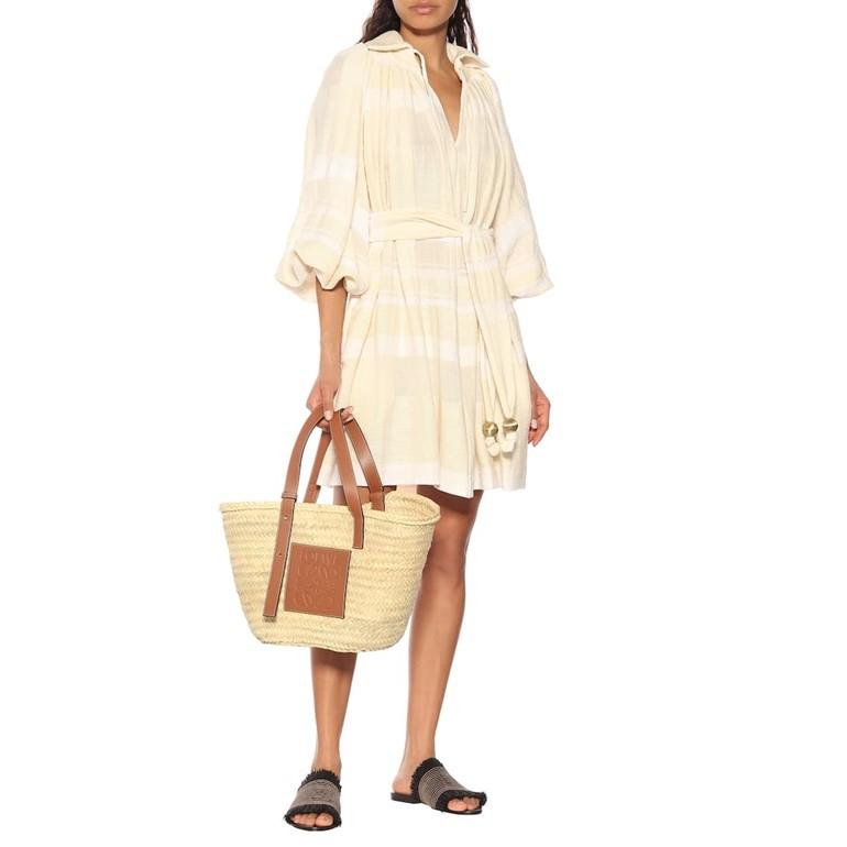 LOEWE（ロエベ）カゴバック ナチュラル/タン M