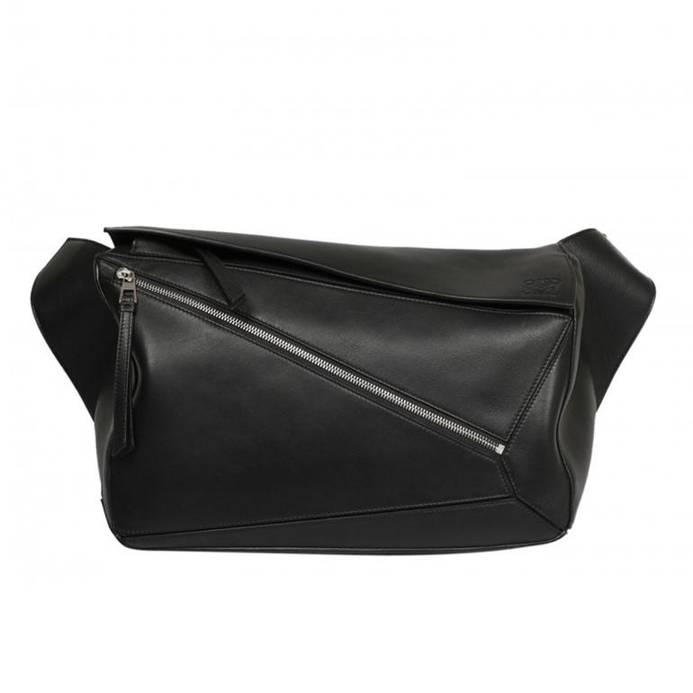 ロエベ パズルバッグ バムバッグ ラージ スムースカーフ フロント