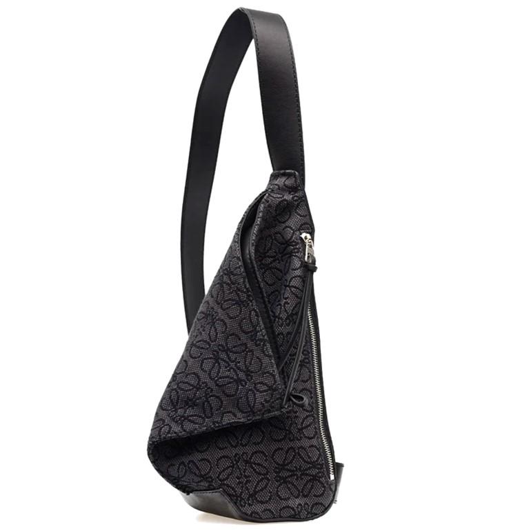 ロエベ アントンスリング アナグラムジャカード&カーフ ボディバッグ  