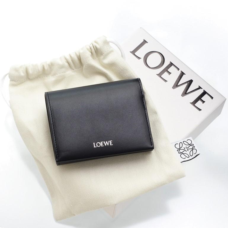 LOEWE ロエベ トライフォールド ジップウォレット シャイニー LOEWE ロエベ トライフォールド ジップウォレット シャイニー
