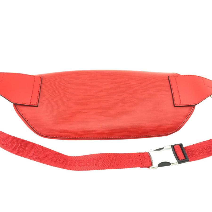 LOUIS VUITTON × Supreme Epi Bum Bag Waist Bag Red M53418 LV Auth