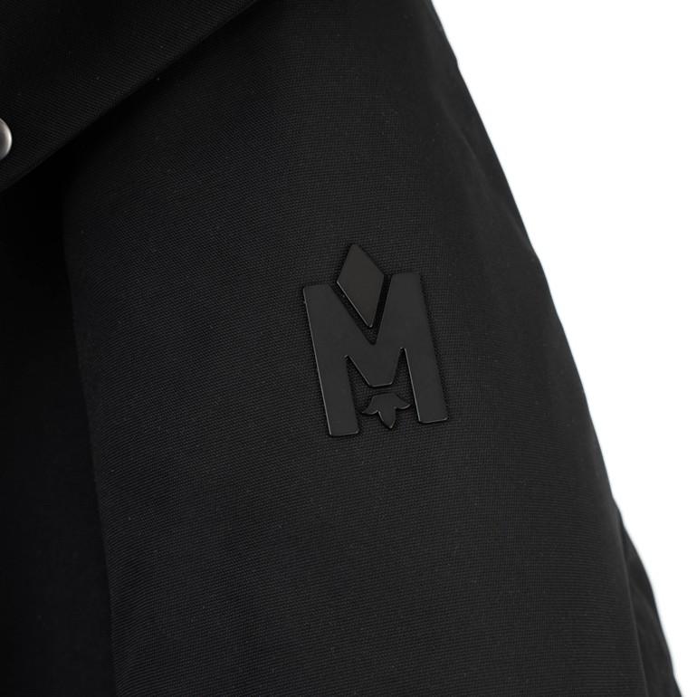 マッカージュ SULLIVAN ムートン ダウンジャケット フード付きダウンコート メンズアウター ブラック SULLIVAN BLACK MACKAGEの画像