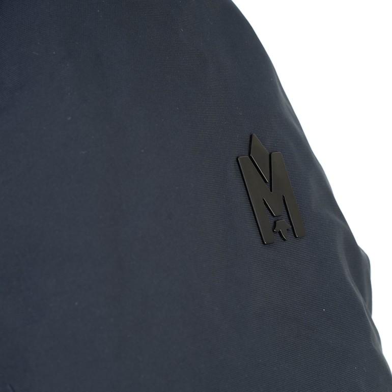 マッカージュ SULLIVAN ムートン ダウンジャケット フード付きダウンコート メンズアウター ブラック SULLIVAN NAVY MACKAGEの画像