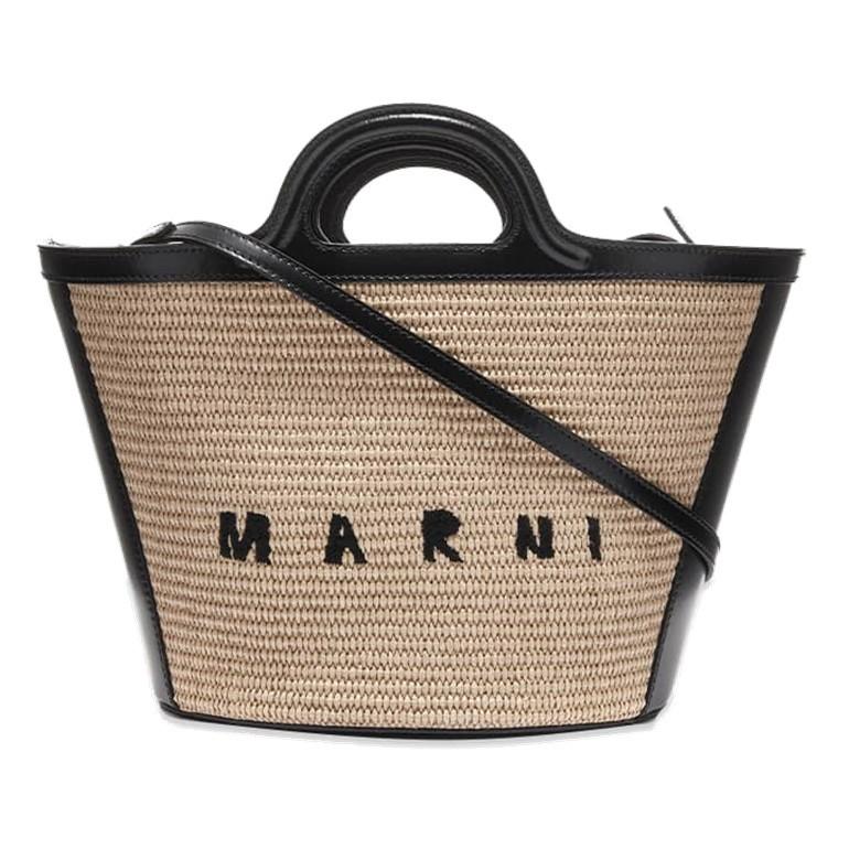 MARNI かごバッグ ベージュブラック
