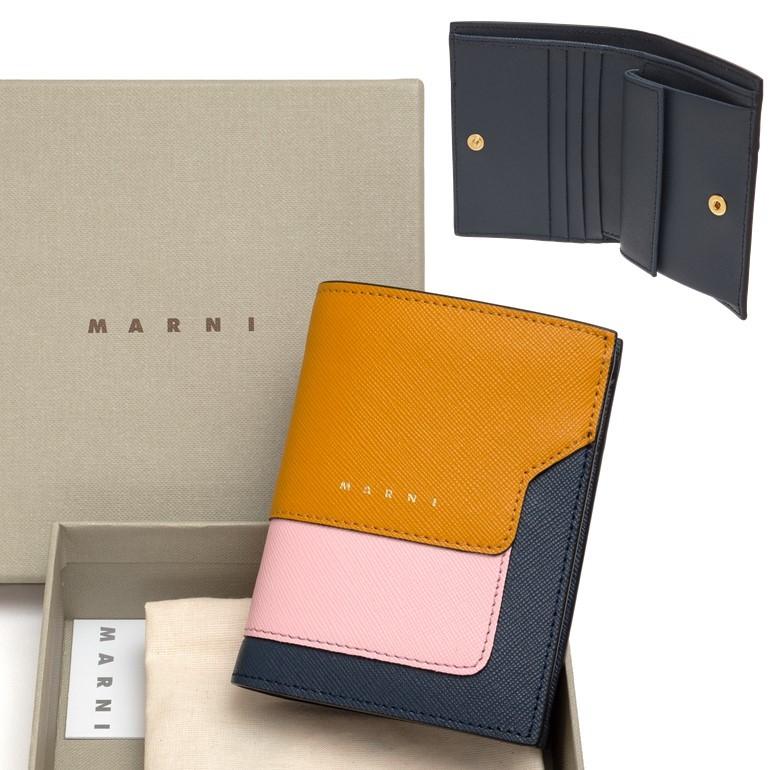 マルニ Marni 未使用 財布 ラウンドジップ レザー イエロー 黄色 高額