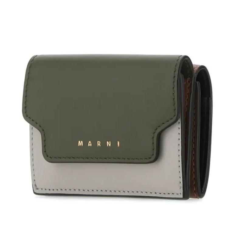 マルニ トリフォールドウォレット 三つ折りミニ財布 3色モデル 