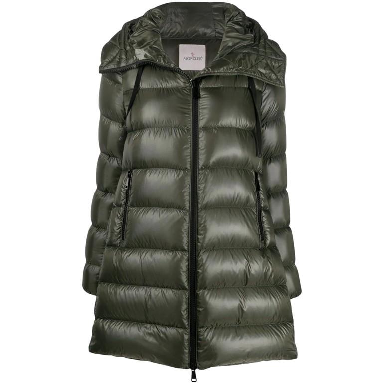モンクレール スイエン レディースダウンコート Aラインシルエット フード付き セミロングダウン カーキ 1b000 3 Moncler Moncler 1b000 3 リナーテ 通販 Yahoo ショッピング