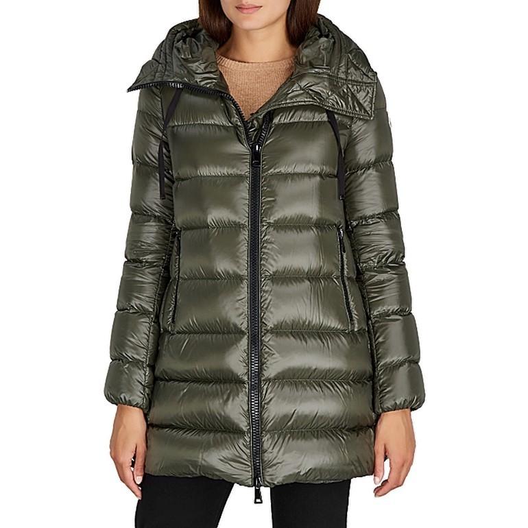 モンクレール スイエン レディースダウンコート Aラインシルエット フード付き セミロングダウン カーキ 1b000 3 Moncler Moncler 1b000 3 リナーテ 通販 Yahoo ショッピング