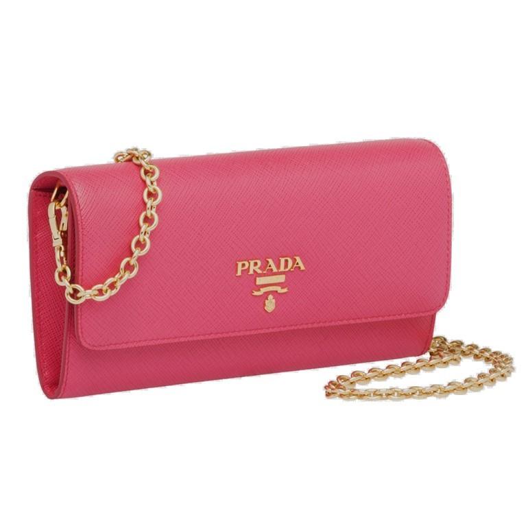 SALE／85%OFF】 プラダ サフィアーノ チェーンウォレット ミニバッグ