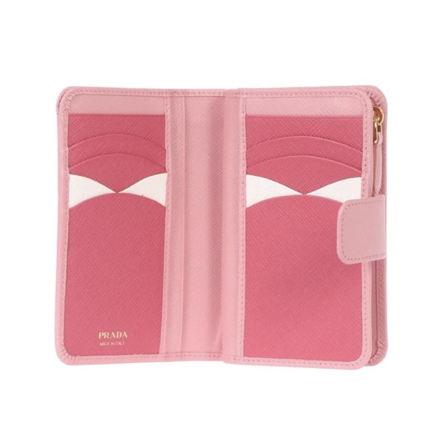 プラダ サフィアーノ マルチカラー 折り財布 Saffiano leather wallet ...