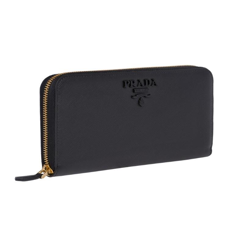 値下げ【美品】PRADA プラダ Lジップ ロングレザーウォレット 長財布