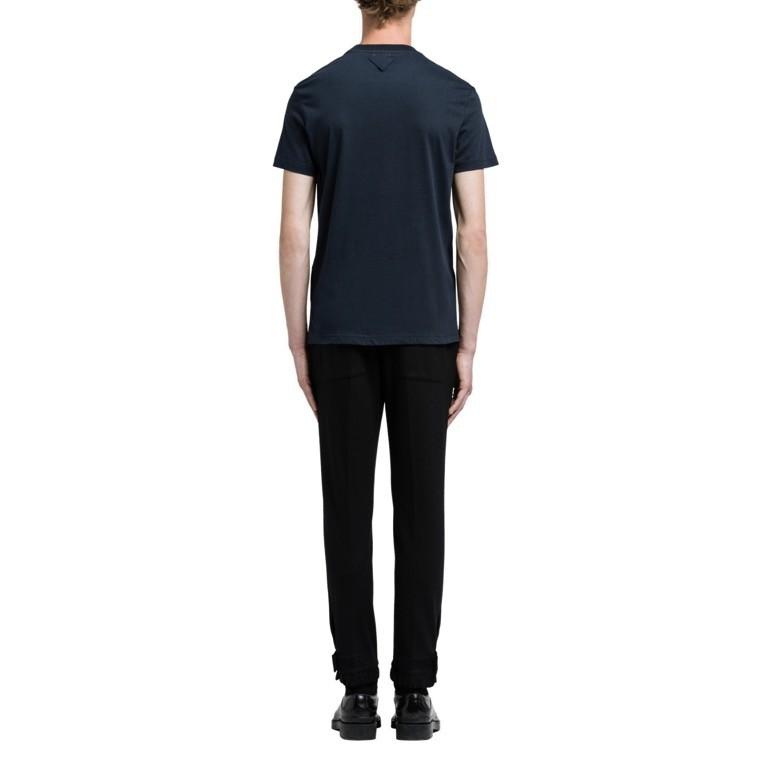 プラダ 3パック コットンジャージーTシャツ クルーネック ネイビー