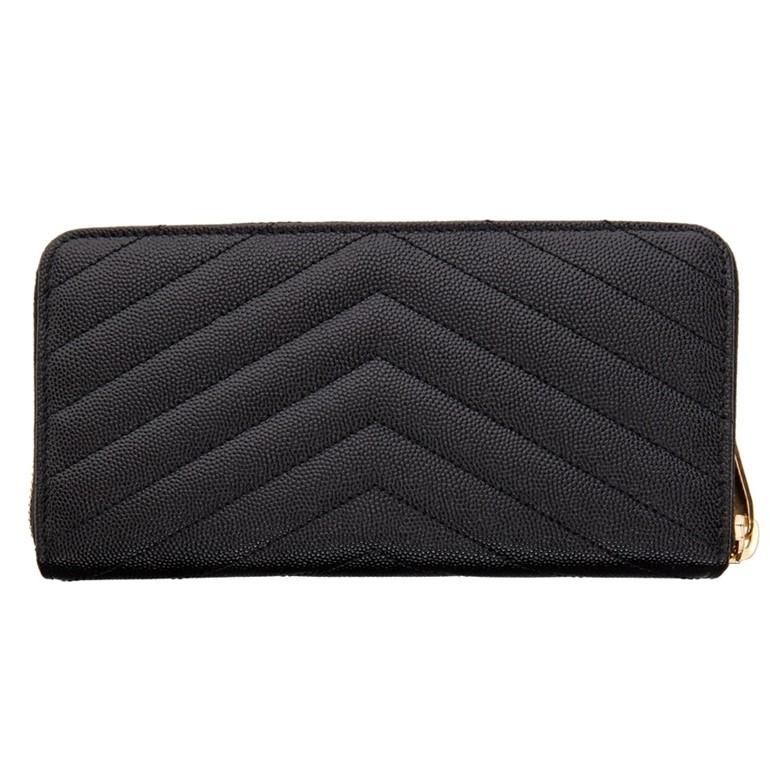 YSL サンローラン ブラック キルティング 長財布 YSL ブラック キルティング長財布 - メルカリ