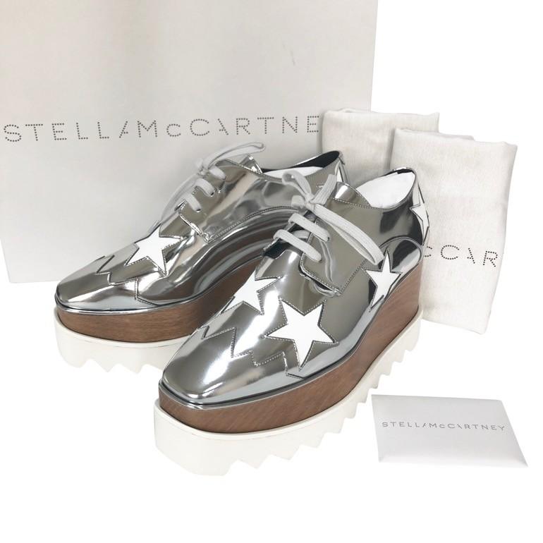 ステラマッカートニー インジウム エリス スター シューズ ウェッジソール ースアップシューズ 363998W0ZR58171 STELLA  McCARTNEY