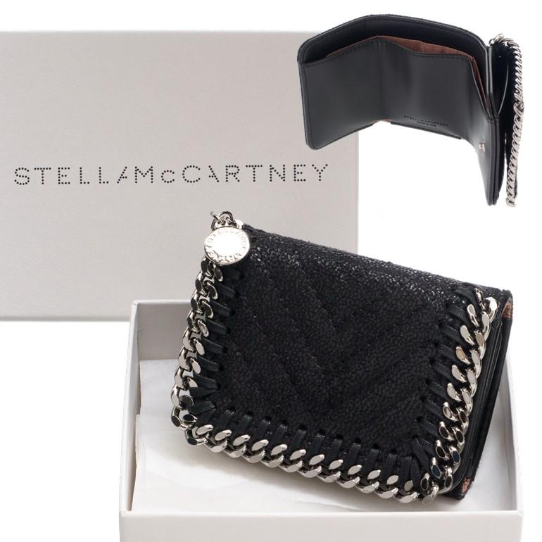 ステラマッカートニー ファラベラ 三つ折り財布 ミニウォレット ブラック