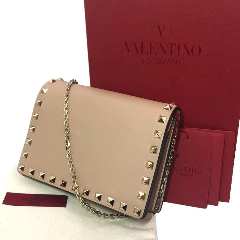 ヴァレンティノ ロックスタッズ ショルダーバッグ チェーンウォレット  