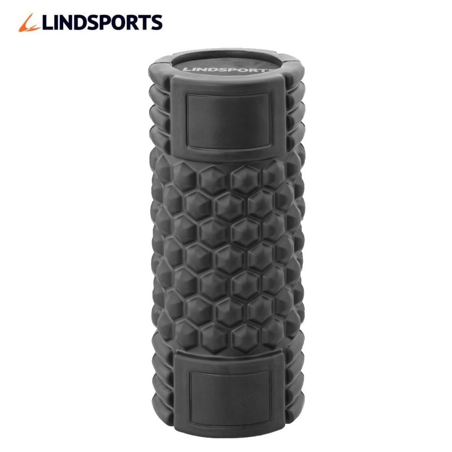 グリグリフォームローラー ストレッチ 黒 筋膜リリース LINDSPORTS