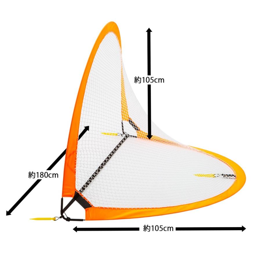 Pugg サッカーゴール 横幅180cm Pugg6 折りたたみ ワンタッチ Lindsports リンドスポーツ 大サイズ ポップアップ式 日時指定不可 1台入