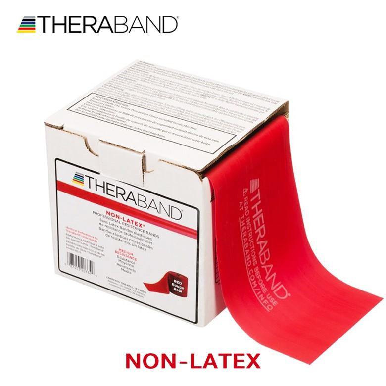 セラバンド TheraBand 合計22.86m 赤色 レッド ラテックスフリー トレーニングバンド 最新 最安値 LINDSPORTS リンドスポーツ