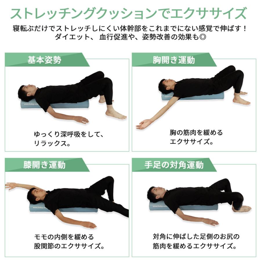 ストレッチングクッション PRO ロング 長さ98cm 少し硬めPRO