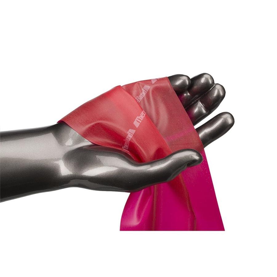 THERABAND 赤 セラバンド TheraBand 1.5mカット30枚セット 赤色 レッド ミディアム