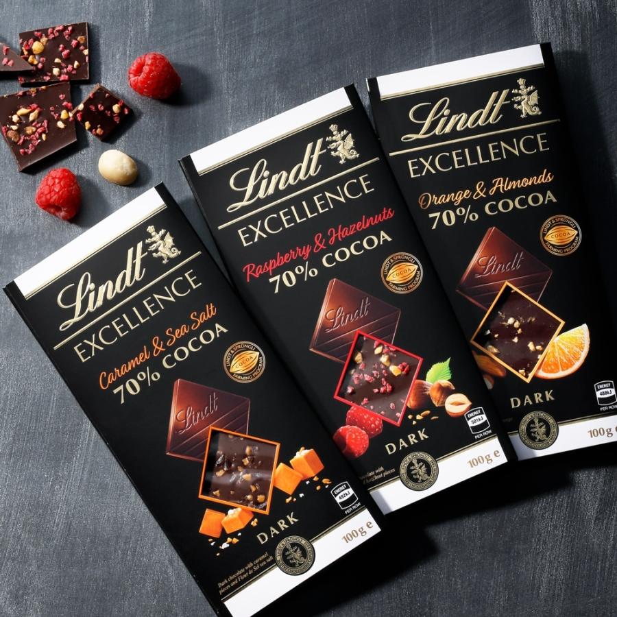 リンツ 公式 Lindt チョコレート ギフト エクセレンス ラズベリー＆ヘーゼルナッツ 70%カカオ ギフト プレゼント｜lindt｜02