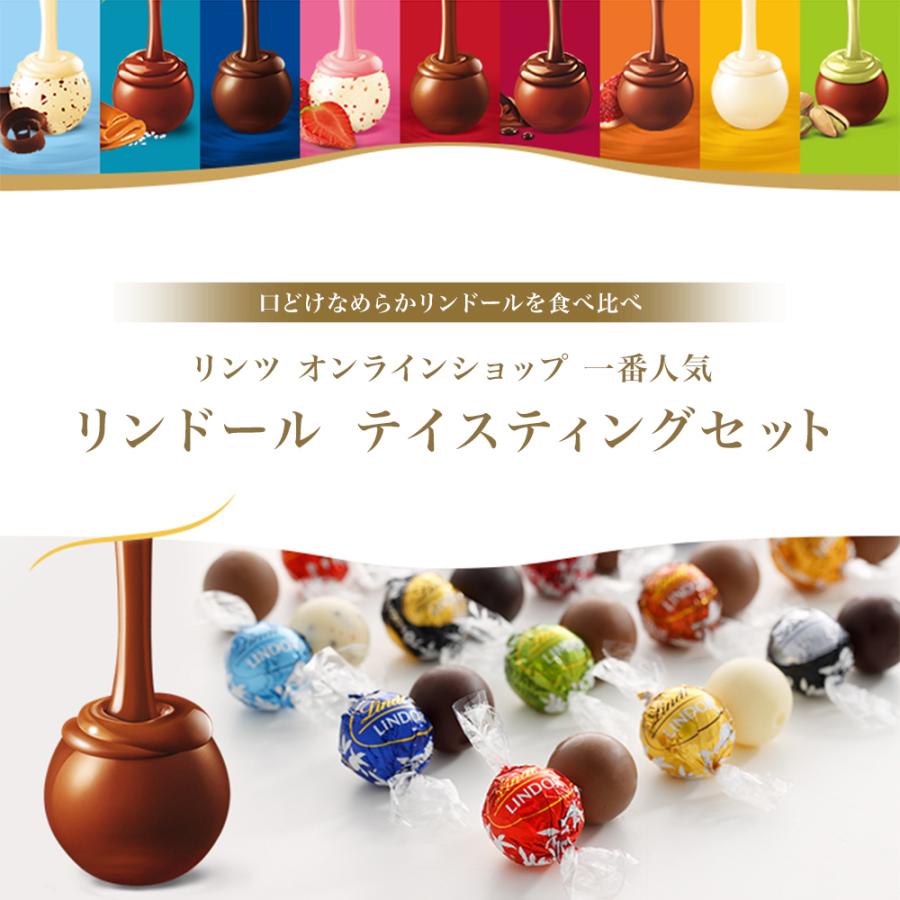 【ヤフショ独占販売】リンツ Lindt チョコレート リンドール テイスティングセット 定番 x 保冷チャームポーチセット | リンツ | 04