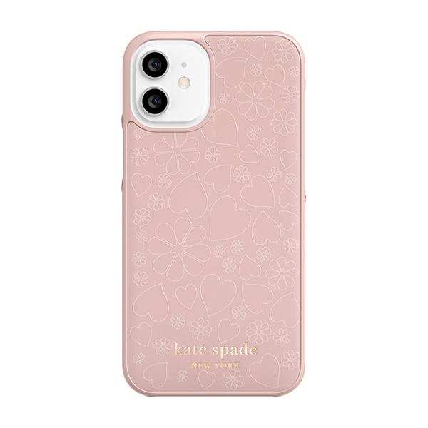 Kate Spade ケイトスペード Iphone12mini Pale Vellum Crumbs Printed Clover Heart Gold Logo ケース ブランド おしゃれ 可愛い ピンク ソフトバンクセレクション 2号店 通販 Paypayモール