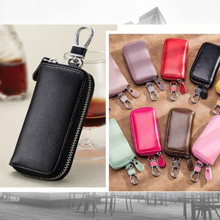 キーケース スマートキー 車 革 メンズ レディース おしゃれ カード スリム 定期入れ ファスナー６連 |  | 06