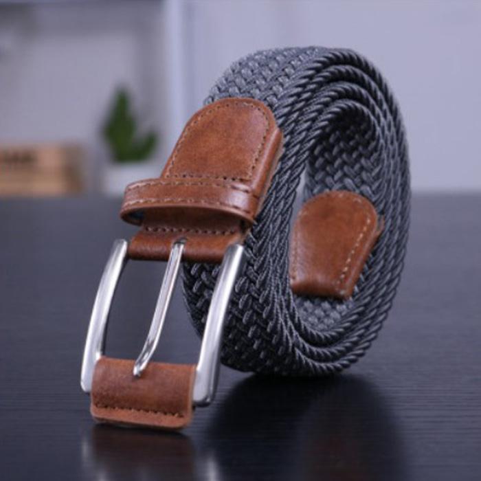 ベルト メッシュ 伸縮 メンズ 男女兼用 編み込み ストレッチ