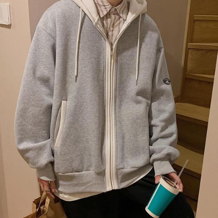 パーカー 大きいサイズ 薄手 メンズ ジップアップ おしゃれ 秋 黒 コーデ 白 トップス 紐 |  | 16