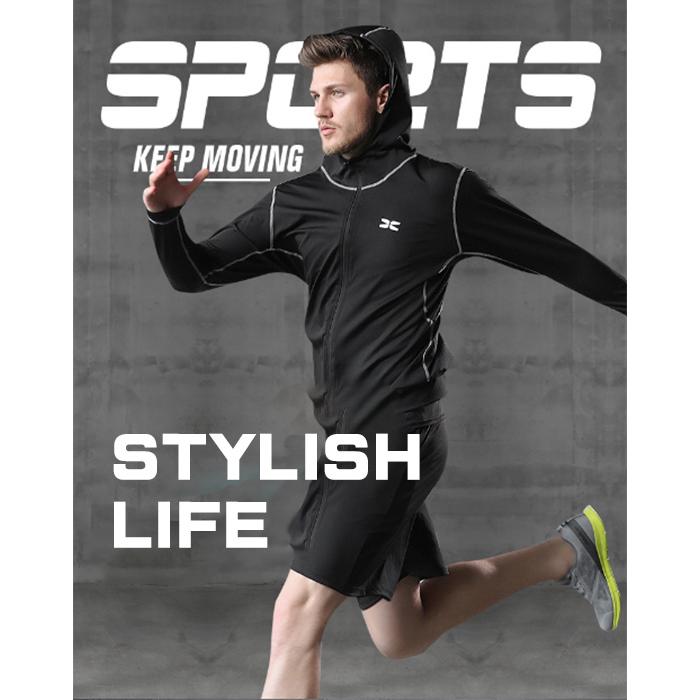 トレーニングウェア メンズ 上下 黒 長袖 セット スポーツウェア 夏