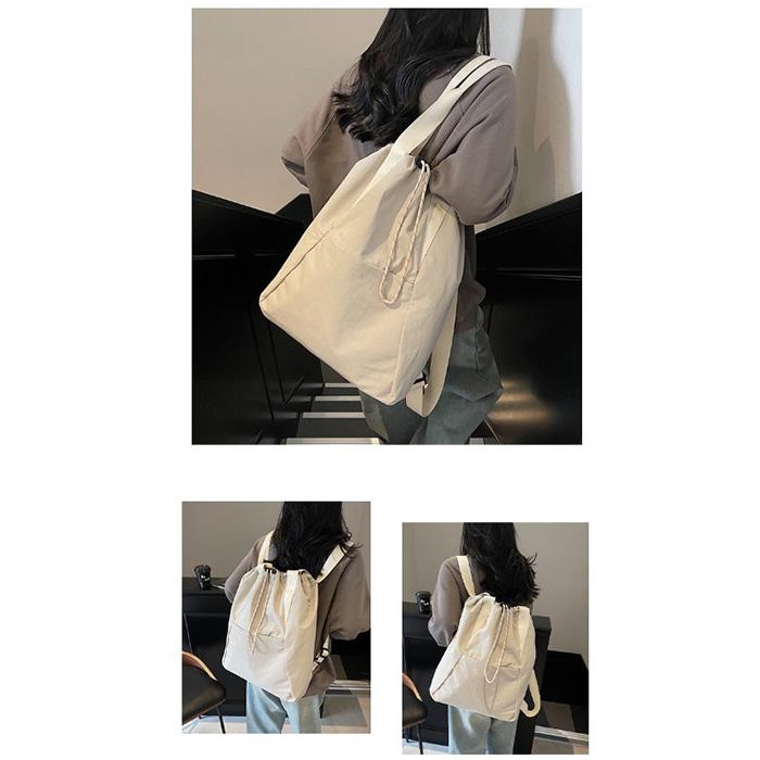 トートバッグ リュック 2way a4 レディース 巾着 軽量 黒 通学 通勤 おしゃれ ショルダー 背中 |  | 12