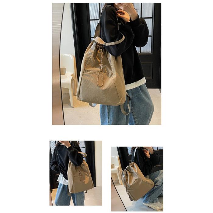 トートバッグ リュック 2way a4 レディース 巾着 軽量 黒 通学 通勤 おしゃれ ショルダー 背中 |  | 14