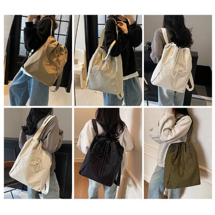 トートバッグ リュック 2way a4 レディース 巾着 軽量 黒 通学 通勤 おしゃれ ショルダー 背中 |  | 03