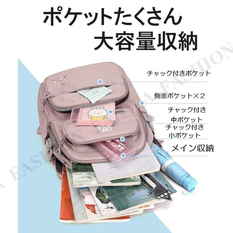 リュック キッズ 子供 小学生 通学 女の子 男の子 大容量 韓国 防水 丈夫 中学 ピンク リュックサック レディース メンズ a4 30l 軽量 |  | 03