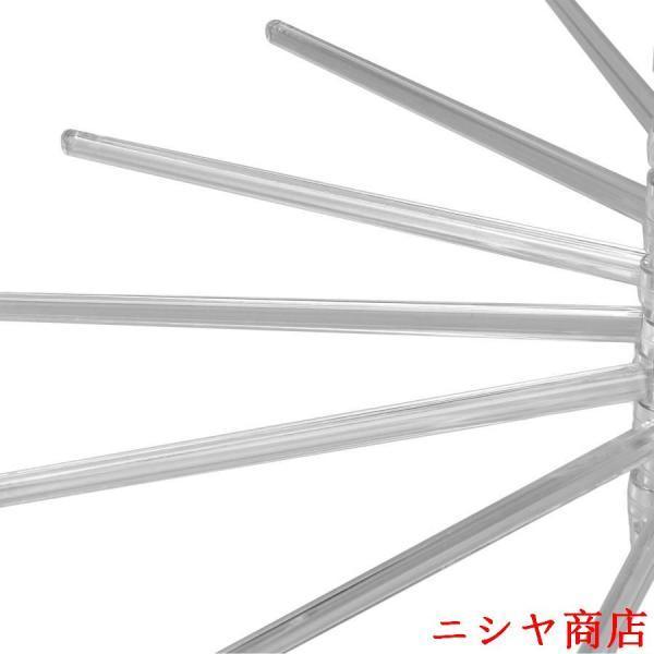 パスタラック、麺乾燥ラックレストラン用透明ステンレス鋼バー手動回転式折りたたみ式パスタ乾燥ラック |  | 04