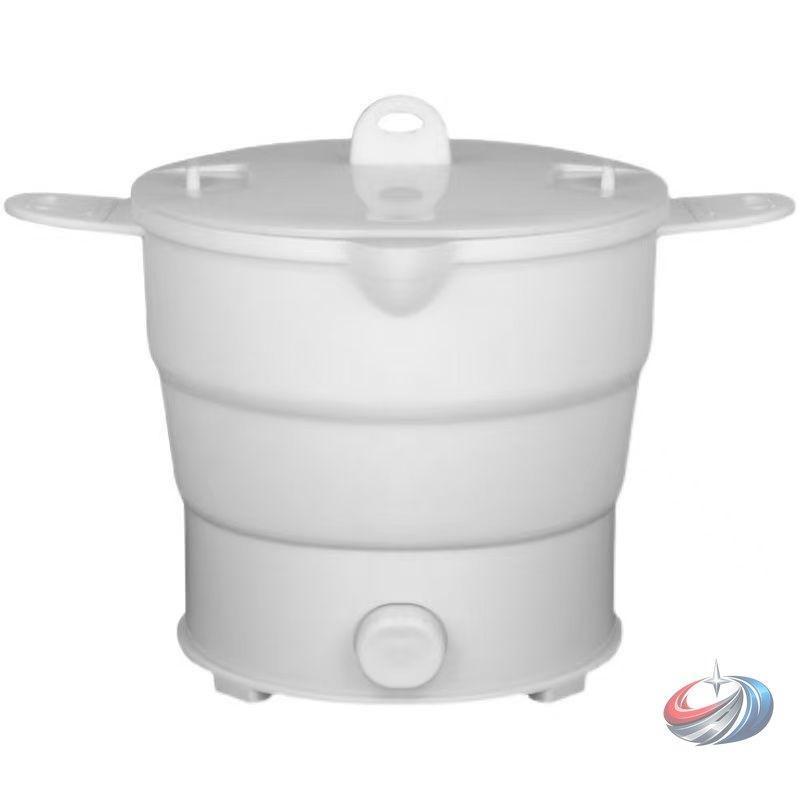 国内/海外対応折りたためる電気ケトル 1.2L 大容量、海外対応100-240Vで便利な折りたたみ式電気ケトル、コンパクトで多機能なグリル鍋としても使える | 