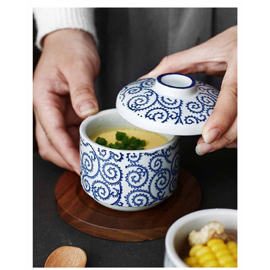 蓋付き 茶碗蒸し 和食器 蓋物 陶器 耐熱性 ココット 2個セット 蓋付き デザートカップ 電子レンジ・食洗機・オーブン対応 スープカップ 業務用 ホ |  | 14