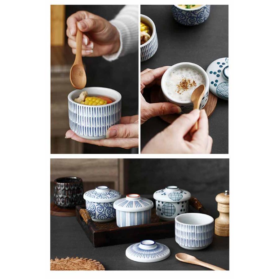 蓋付き 茶碗蒸し 和食器 蓋物 陶器 耐熱性 ココット 2個セット 蓋付き デザートカップ 電子レンジ・食洗機・オーブン対応 スープカップ 業務用 ホ |  | 16