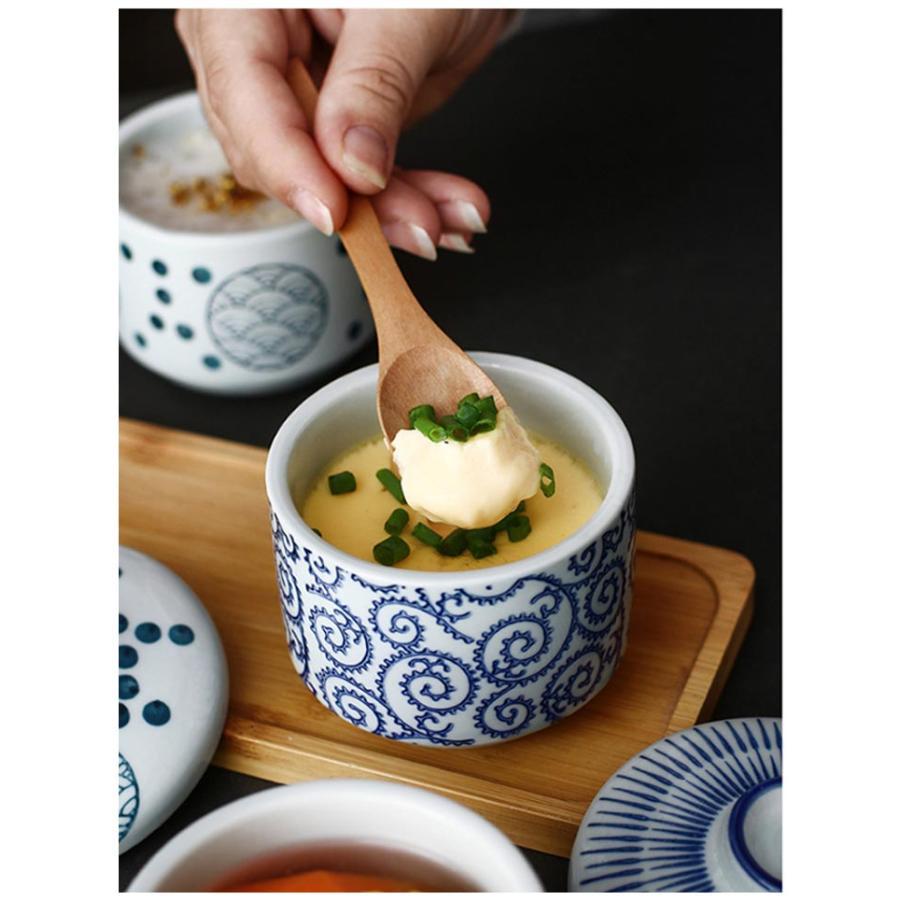 蓋付き 茶碗蒸し 和食器 蓋物 陶器 耐熱性 ココット 2個セット 蓋付き デザートカップ 電子レンジ・食洗機・オーブン対応 スープカップ 業務用 ホ |  | 08