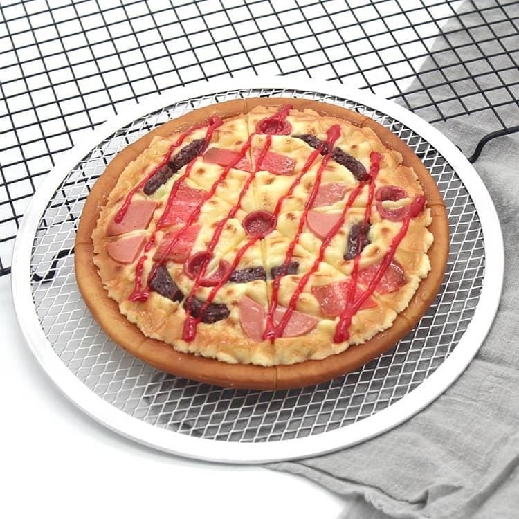 メッシュ オーブン対応 ピザ焼網 ピザ焼き網 ピザスクリーン ピザパン ピザスクリーン 業務用 飲食店 焼き網 家庭用 ピザ窯 丸型 軽量 お手入れ簡 |  | 01