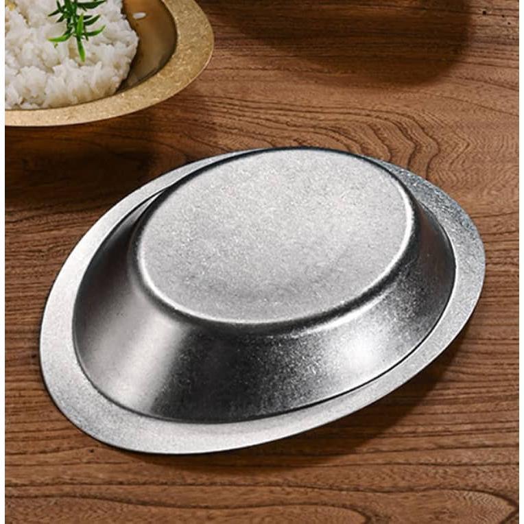 プレート カレー皿 ステンレス製 深め レトロ カレーボウル 食器 楕円 舟形皿 皿 お皿 カレー皿 キッチン用品 ステンレス カレーライス 盛り付け |  | 13
