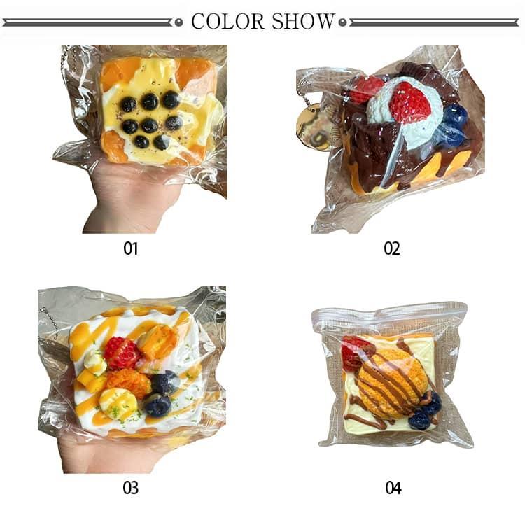 ぷにぷに フルーツケーキ クリームケーキ 高弾力 スクイーズケーキおもちゃ 水感スクイーズ 柔らか手触り トースト かわいい 低反発 泥感 ストレス |  | 10