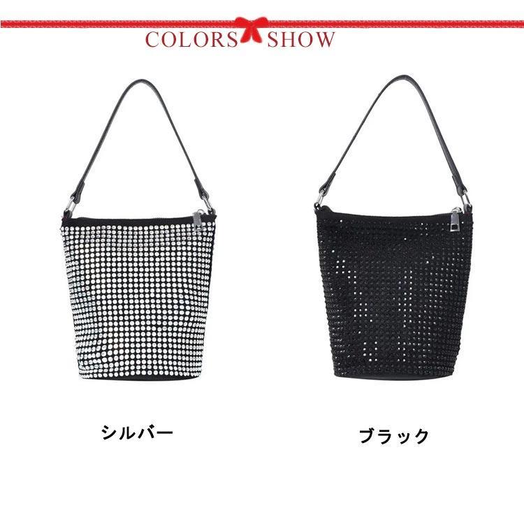 キラキラ ビジュー ストーンバッグ バッグ カバン レディース ショルダーバッグ バケツ型 トートバッグ バケツバッグ レザートート フェイ |  | 06